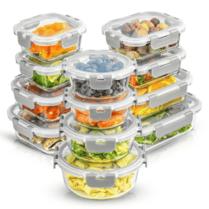 🔥Last 4 hours promotion 🔥-24-piece Superior Glass Food Storage Set